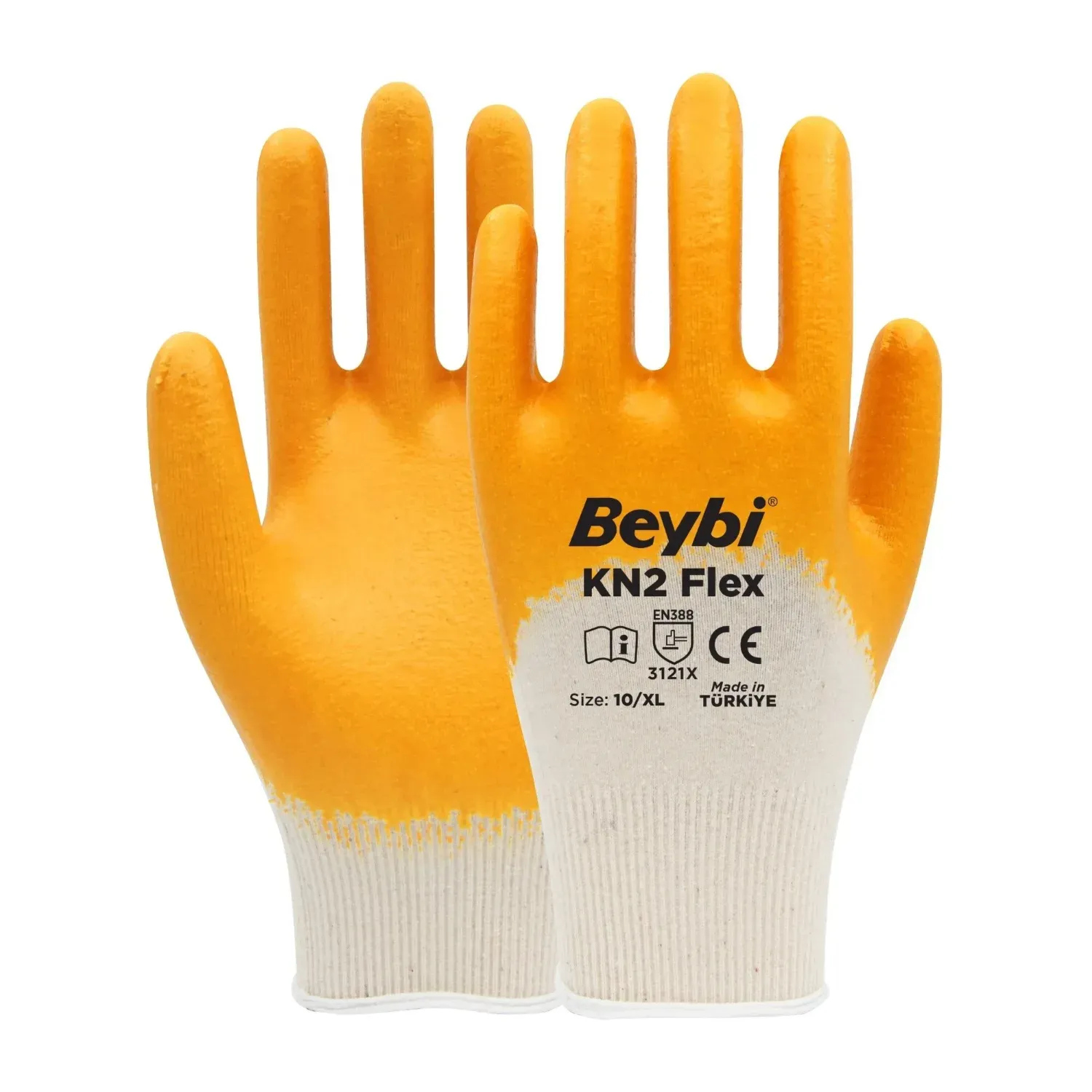 BEYBİ NİTRİL ELDİVEN KN2 FLEX NO 10 SARI (288)