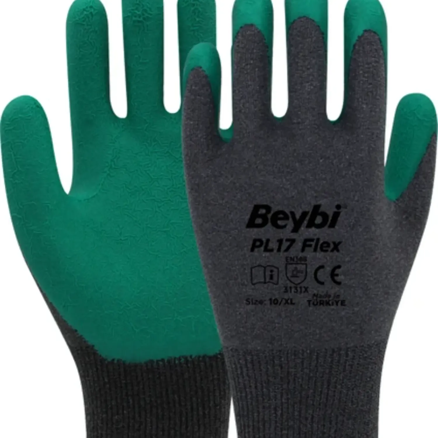 BEYBİ ÖRME LATEKS ELDİVEN PL17 NO 10 YEŞİL  (144)